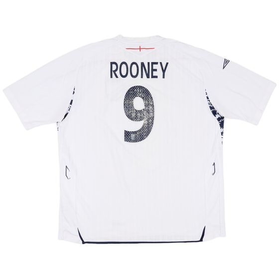 2007-09 England Home Shirt Rooney #9 - 5/10 - (3XL)