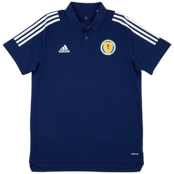 2020-21 Scotland adidas Polo T-Shirt - 8/10