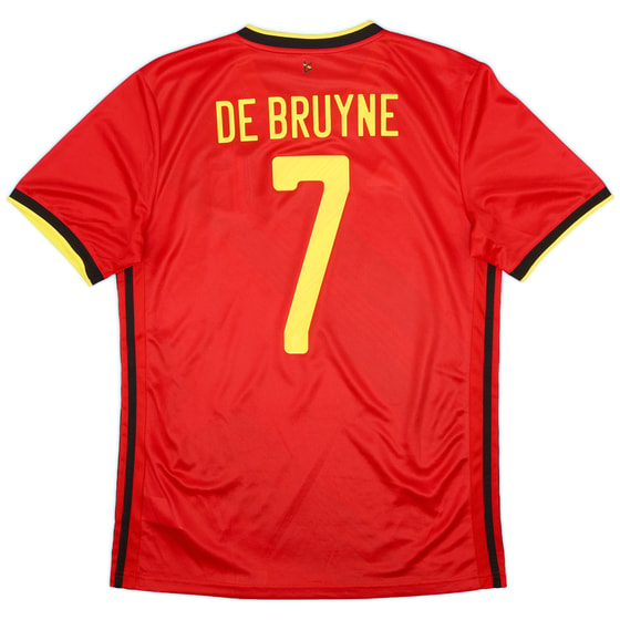 2020-21 Belgium Home Shirt De Bruyne #7 - 10/10 - (M)