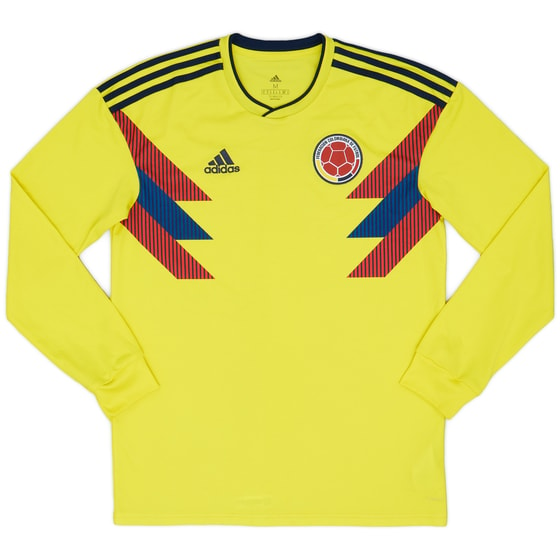2018-19 Colombia Home L/S Shirt - 8/10 - (M)