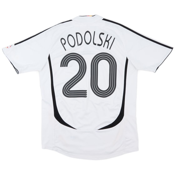 2005-07 Germany Home Shirt Podolski #20 - 6/10 - (L)