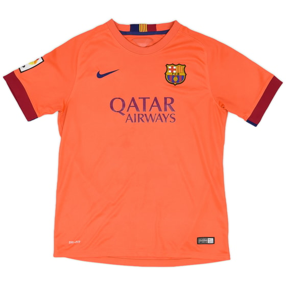 2014-15 Barcelona Away Shirt - 8/10 - (XL.Boys)