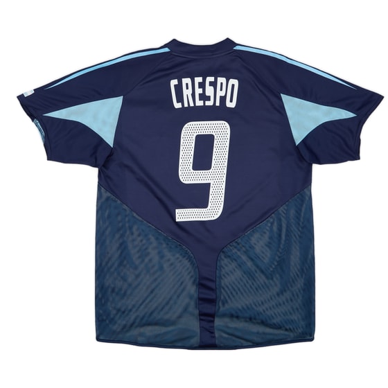 2004-05 Argentina Away Shirt Crespo #9 - 7/10 - (M/L)