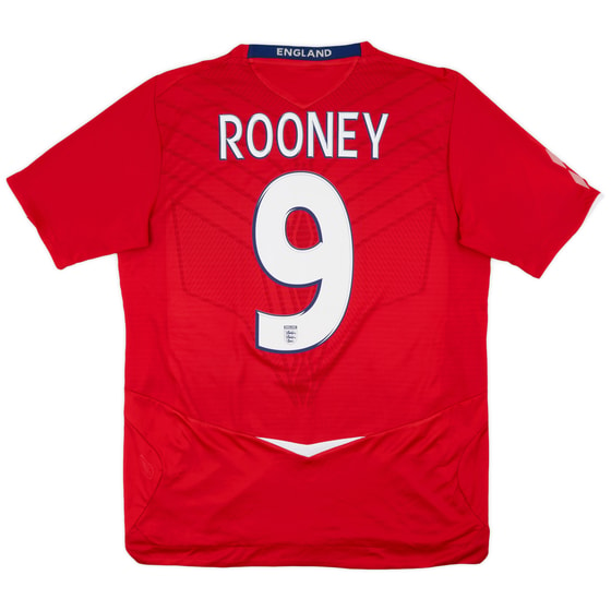 2008-10 England Away Shirt Rooney #9 - 7/10 - (M)