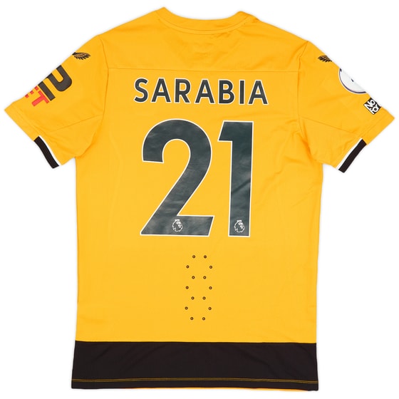 2022-23 Wolves Match Issue Home Shirt Sarabia #21