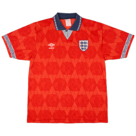 1990-93 England Away Shirt - 7/10 - (L)