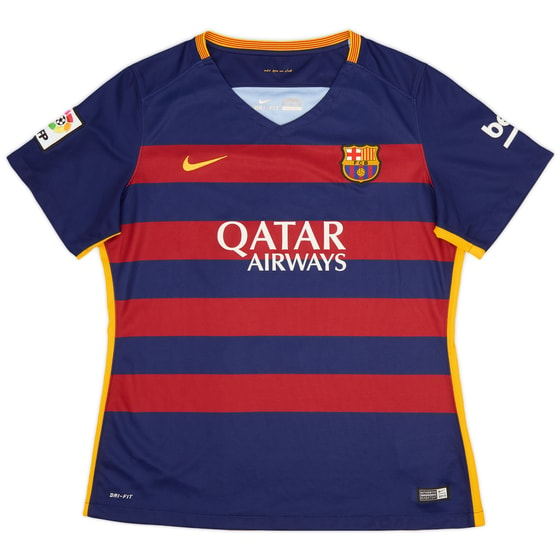 2015-16 Barcelona Home Shirt - 8/10 - (Women's XL)