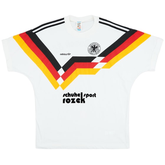 1990-92 Germany adidas Training Tee - 9/10 - (L)