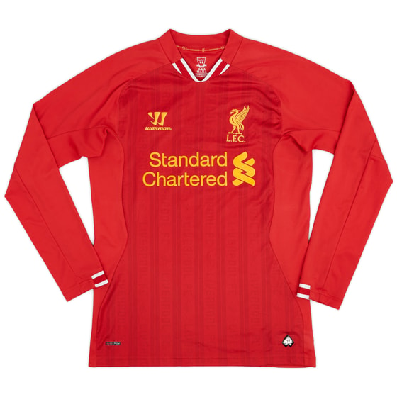 2013-14 Liverpool Home L/S Shirt - 6/10 - (M)