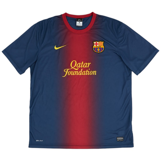 2012-13 Barcelona Basic Home Shirt - 8/10 - (XL)