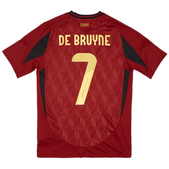 2024-25 Belgium Home Shirt De Bruyne #7 (Youths)