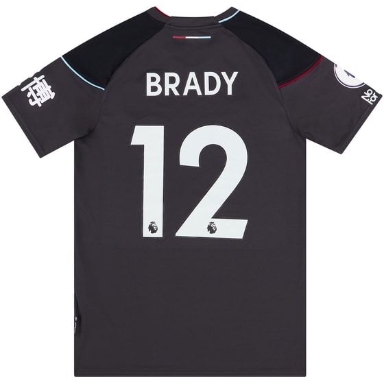 2020-21 Burnley Match Issue Away Shirt Brady #12