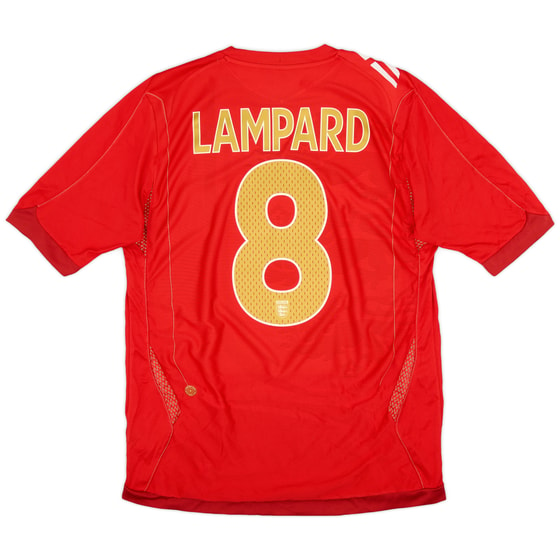2006-08 England Away Shirt Lampard #8 - 6/10 - (M)