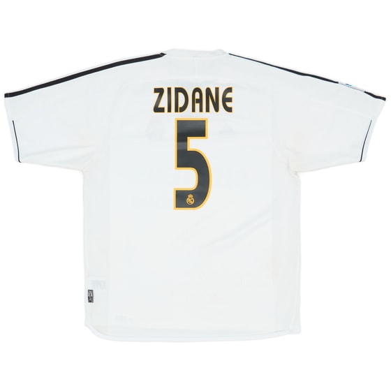 2003-04 Real Madrid Home Shirt Zidane #5 - 6/10 - (M)