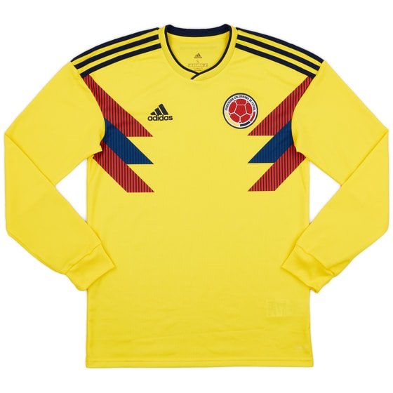 2018-19 Colombia Home L/S Shirt - 10/10 - (S)