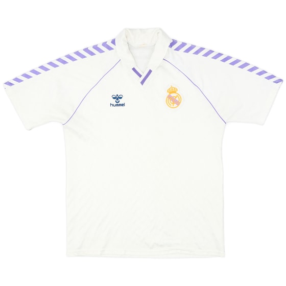 1986-88 Real Madrid Home Shirt - 8/10 - (L)