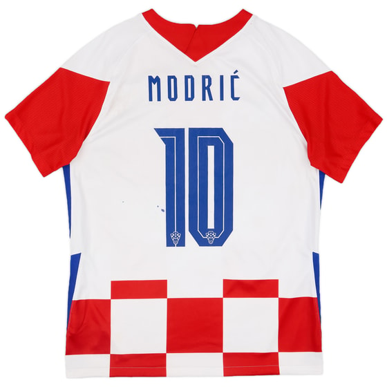 2020-21 Croatia Home Shirt Modric #10 - 5/10 - (L)
