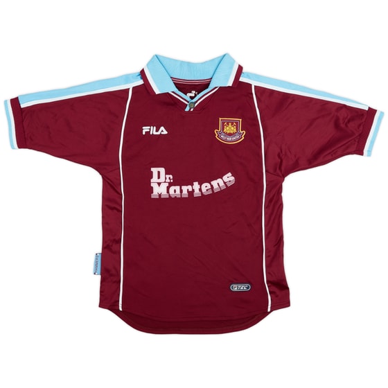 1999-01 West Ham Home Shirt - 6/10 - (L.Boys)