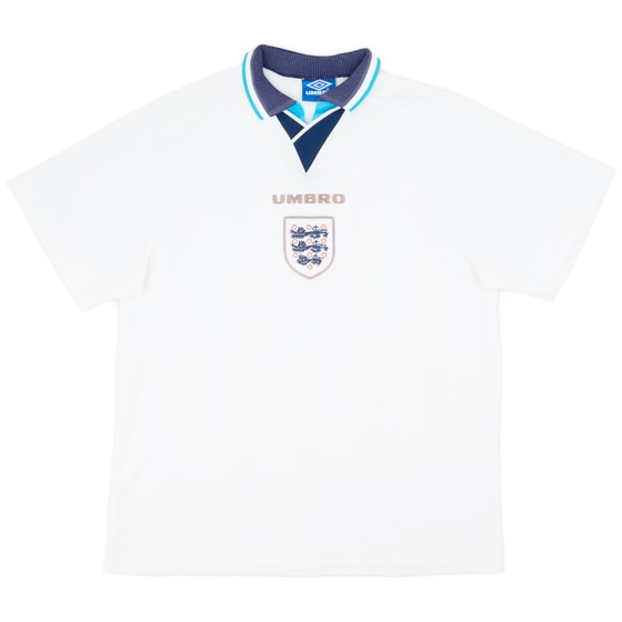 1995-97 England Home Shirt - 5/10 - (XL)