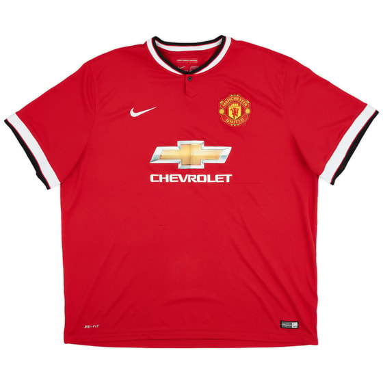 2014-15 Manchester United Home Shirt - 9/10 - (3XL)