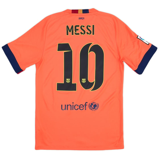 2014-15 Barcelona Away Shirt Messi #10 - 7/10 - (S)