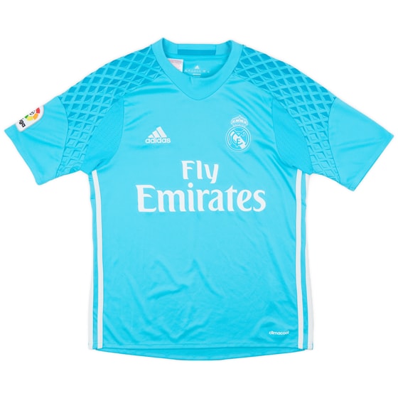 2016-17 Real Madrid GK S/S Shirt - 8/10 - (L.Boys)