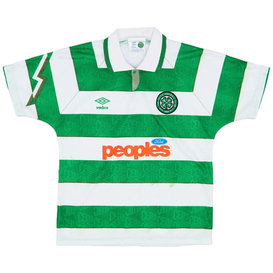 1991-92 Celtic Home Shirt - 5/10 - (L)