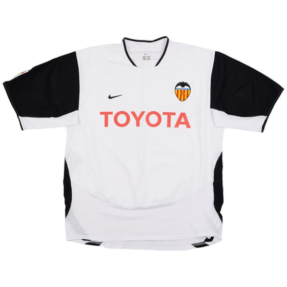 2003-04 Valencia Home Shirt - 6/10 - (XL)