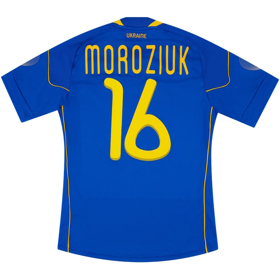 2010-11 Ukraine Match Issue Away Shirt Moroziuk #16