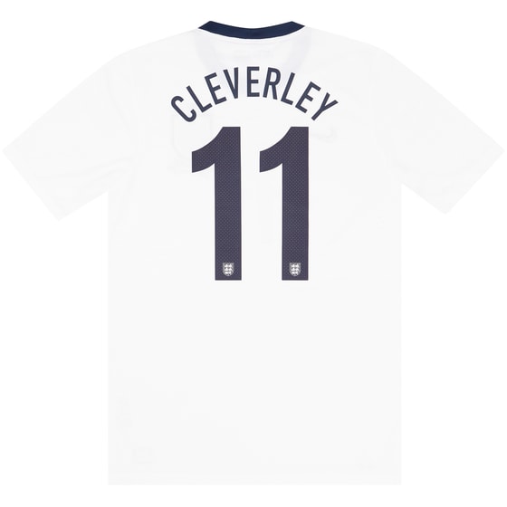 2013 England Player Issue '150ᵗʰ Anniversary' Home Shirt Cleverley #11
