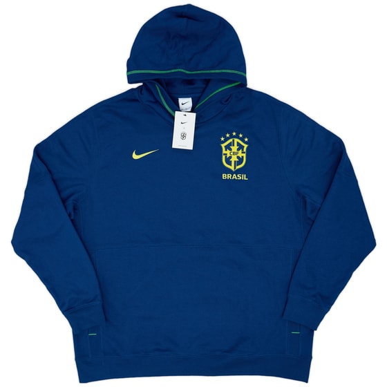 2022-23 Brazil Nike Hooded Sweat Top (XXL)