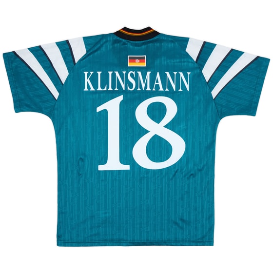 1996-98 Germany Away Shirt Klinsmann #18 - 8/10 - (M)