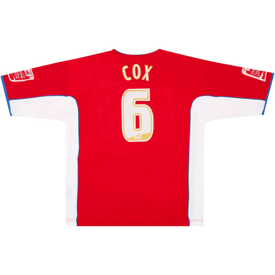 2006-07 Gillingham Match Issue Away Shirt Cox #6
