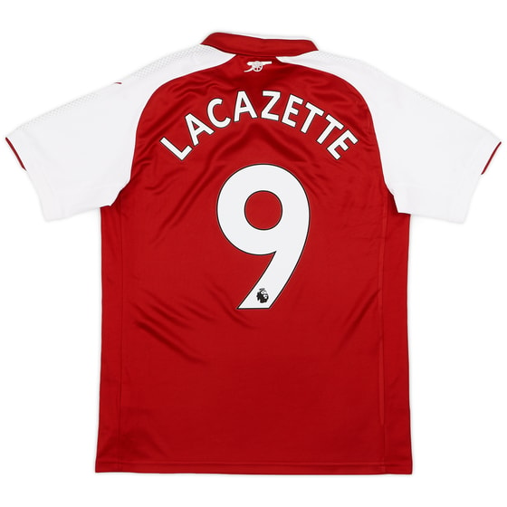 2017-18 Arsenal Home Shirt Lacazette #9 - 8/10 - (S)