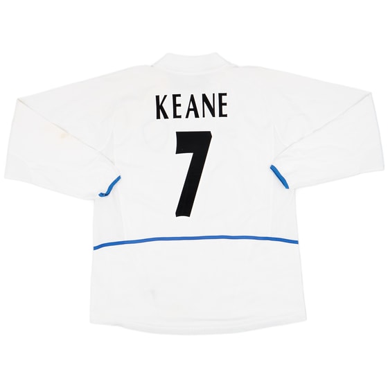 2002-03 Leeds United Home L/S Shirt Keane #7 - 8/10 - (XL)