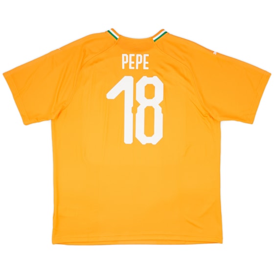 2018-19 Ivory Coast Home Shirt Pepe #18 (XXL)