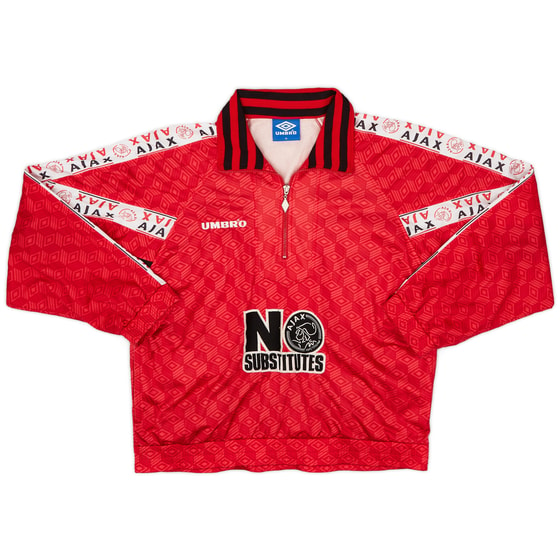1996-97 Ajax Umbro 1/2 Zip Track Jacket - 9/10 - (M)