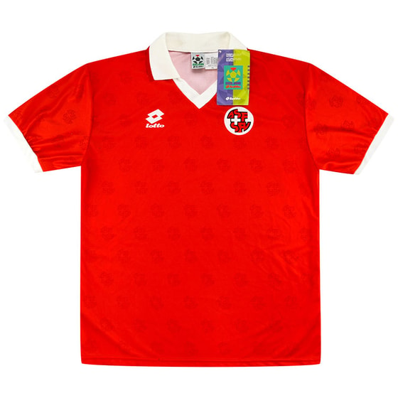 1994-96 Switzerland Player Issue Home Shirt XL
