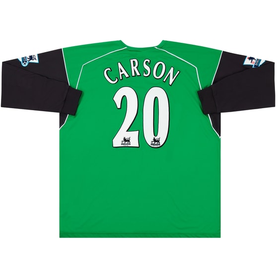 2005-06 Liverpool Match Issue GK Shirt Carson #20
