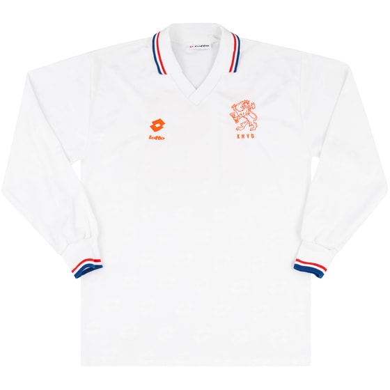 1992-94 Netherlands Match Issue Away L/S Shirt #18