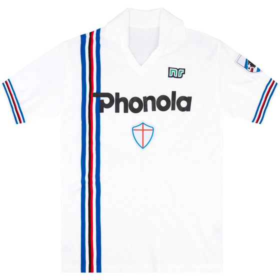1986-87 Sampdoria NR-Reissue Away Shirt #10 (Mancini) XL