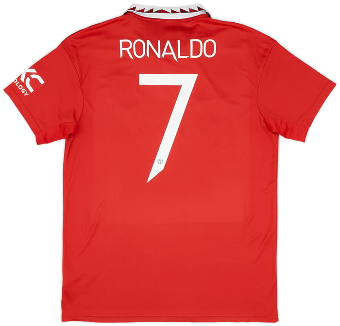 2022-23 Manchester United Home Shirt Ronaldo #7 - 8/10 - (L)