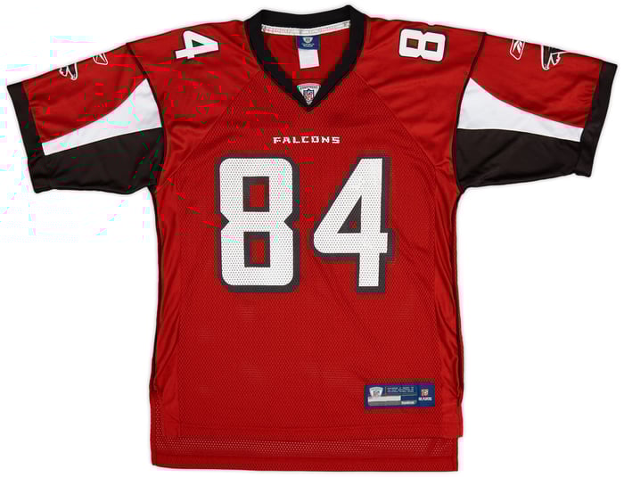 200811 Atlanta Falcons White 84 Reebok On Field Home Jersey (Very Good) M