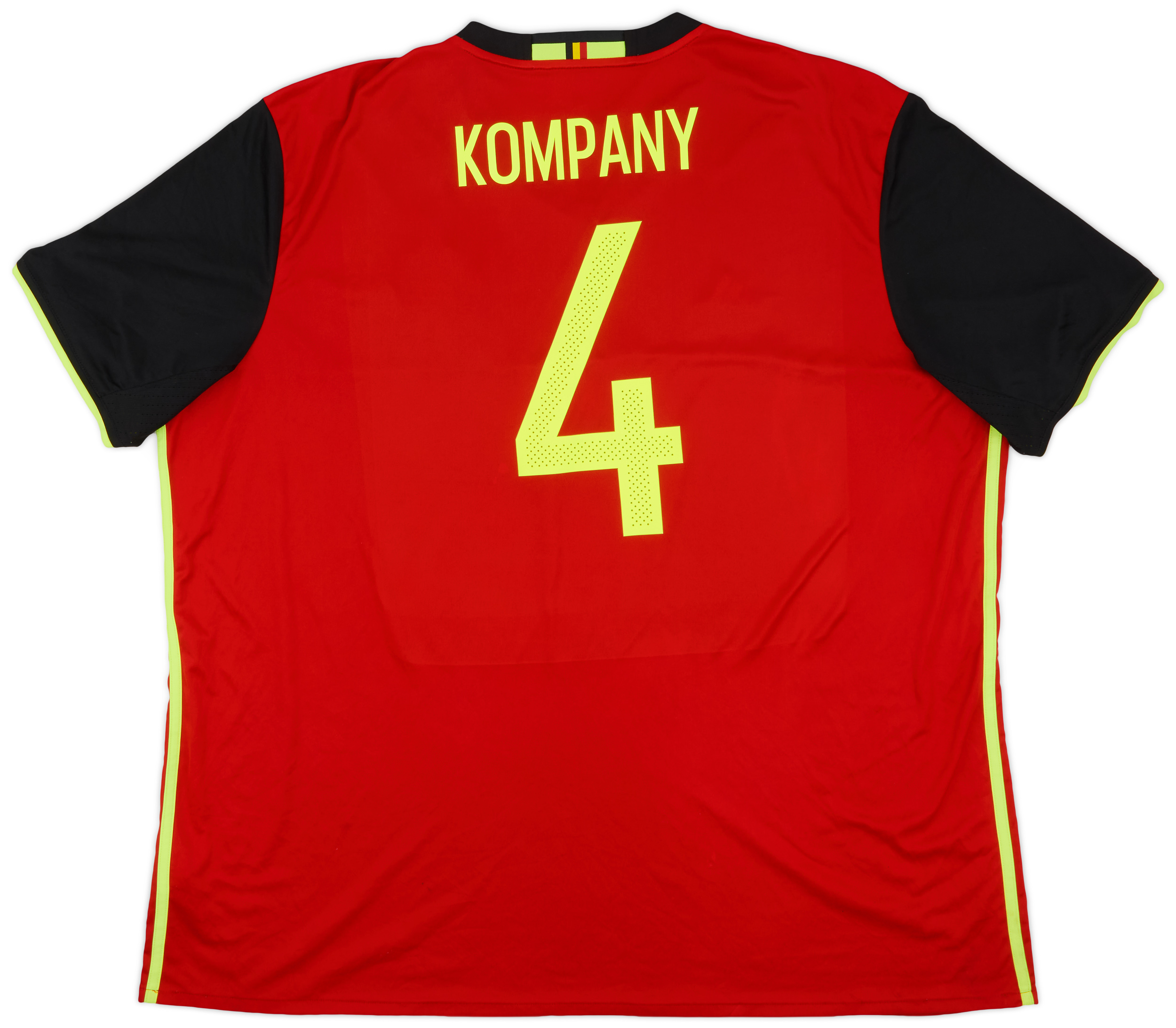 2016-17 Belgium Home Shirt Kompany #4 - 7/10 - (3XL)