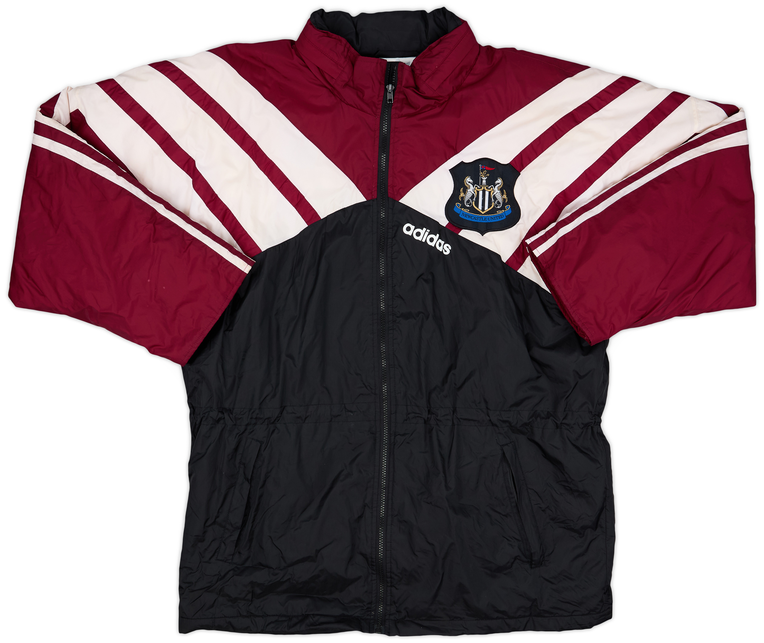 1995-96 Newcastle adidas Padded Bench Coat - 8/10 - (XL)