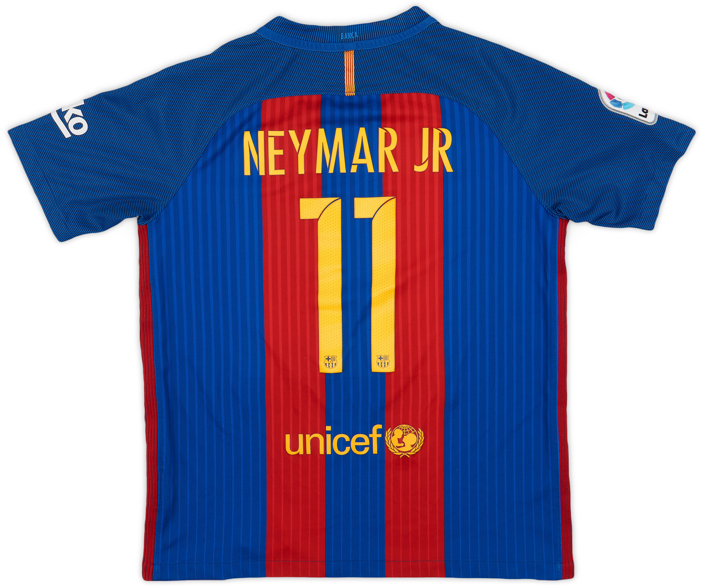 2016-17 Barcelona Home Shirt Neymar Jr #11 - 6/10 - (XL.Boys)