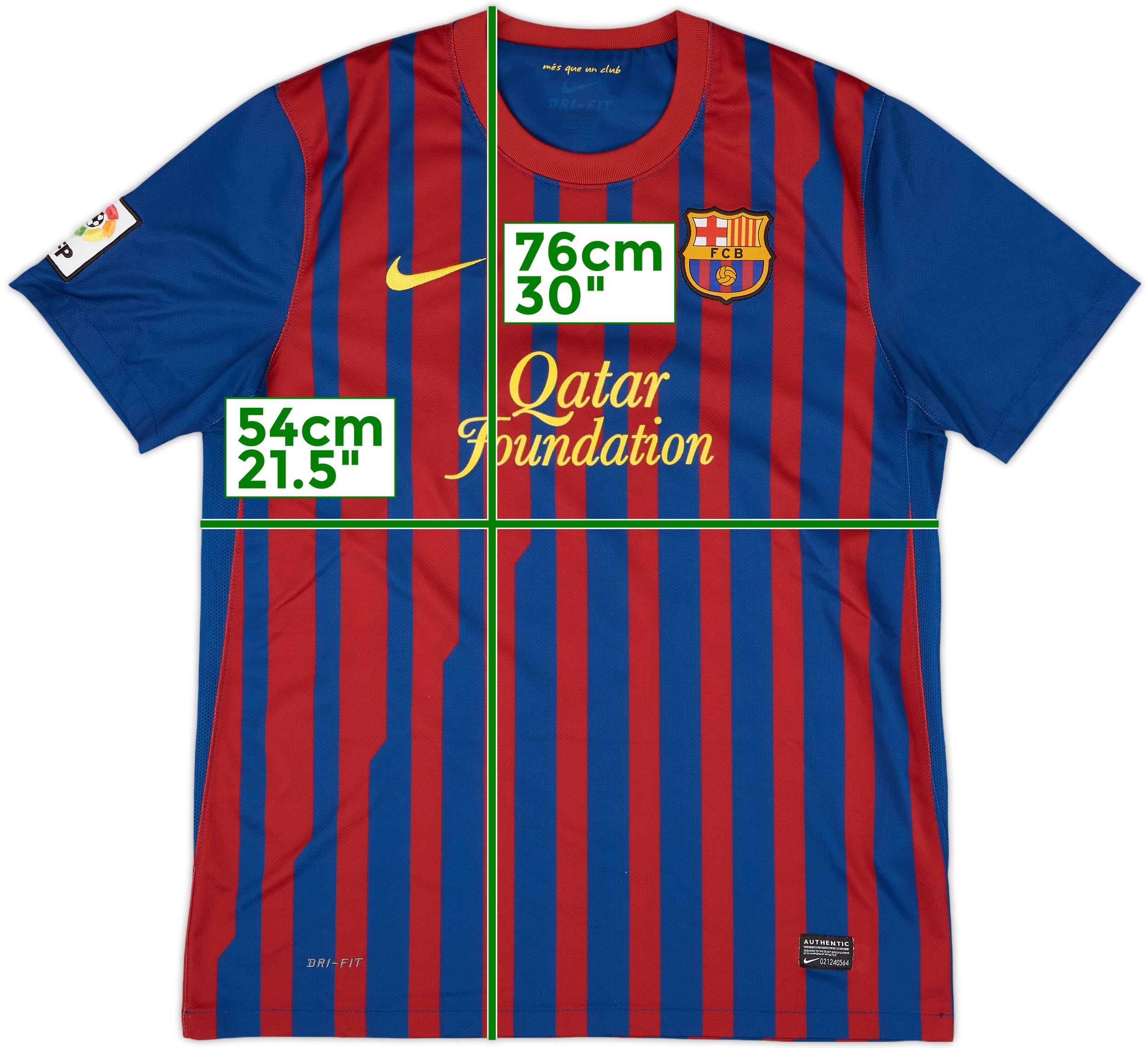 2011-12 Barcelona Home Shirt A.Iniesta #8 - 8/10 - (L)
