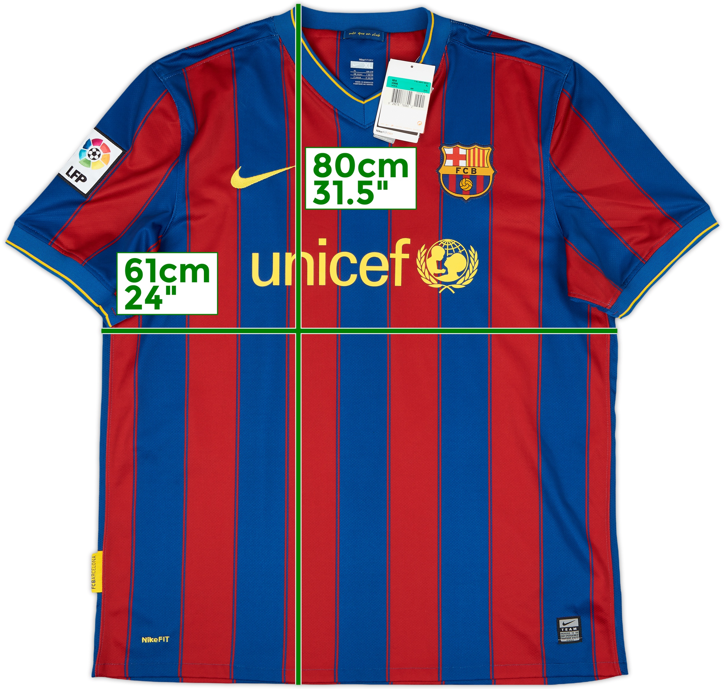 2009-10 Barcelona Home Shirt Ibrahimovic #9 (XL)