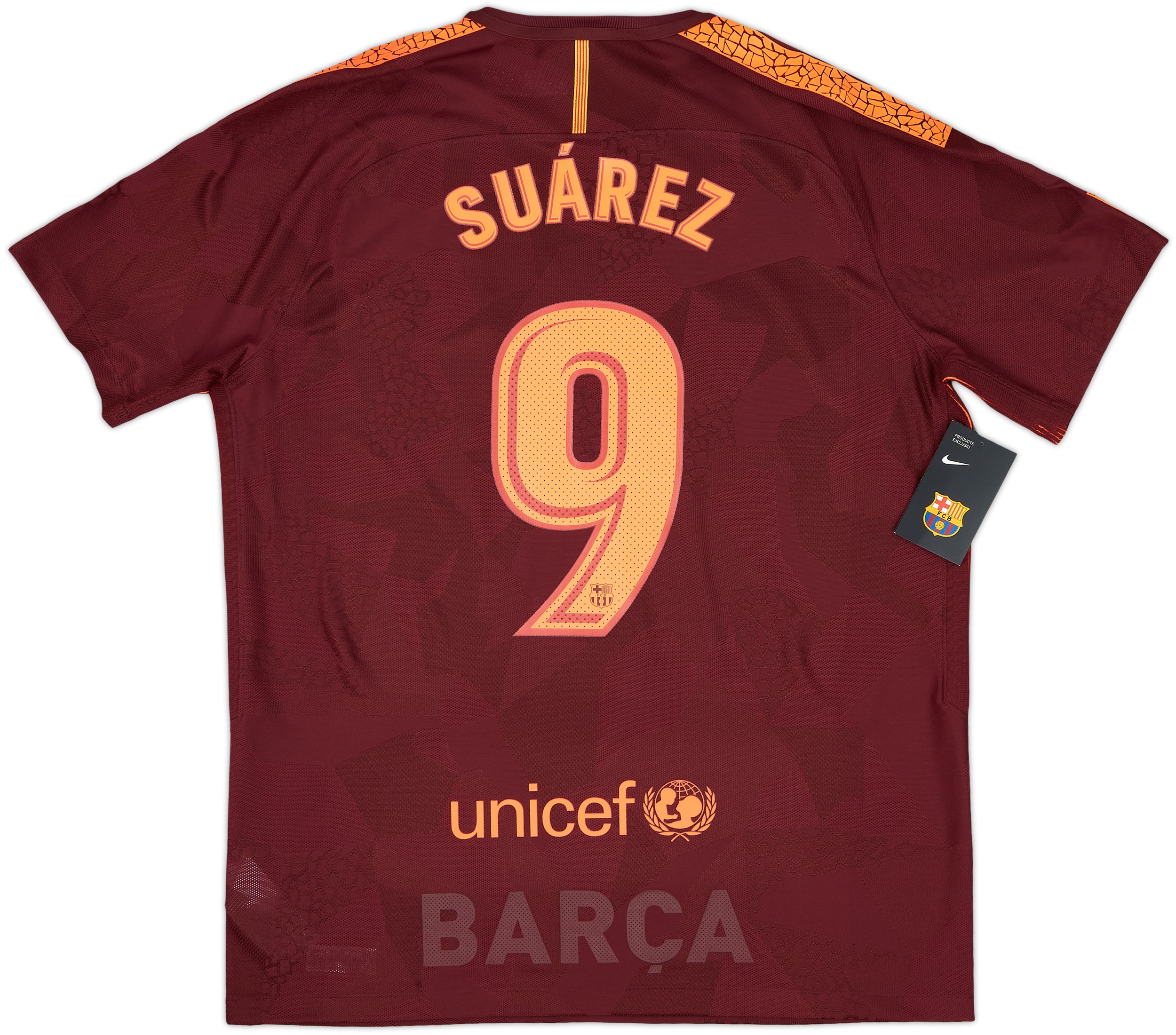 LUIS SUAREZ #9 MEN'S FC BARCELONA 2015/2016 SOCCER FOOTBALL