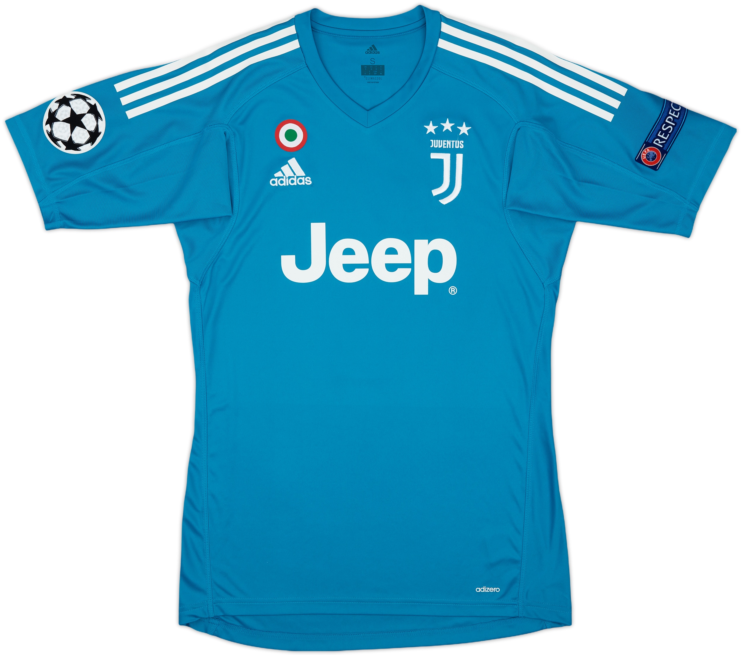 2017-18 Juventus GK S/S Shirt Buffon #1 - 7/10 - (S)